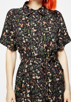 Vasilisa Short Sleeve Mini Shirt Dress