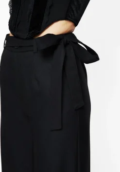 Vault Tie Waist Tailored Flare Trousers