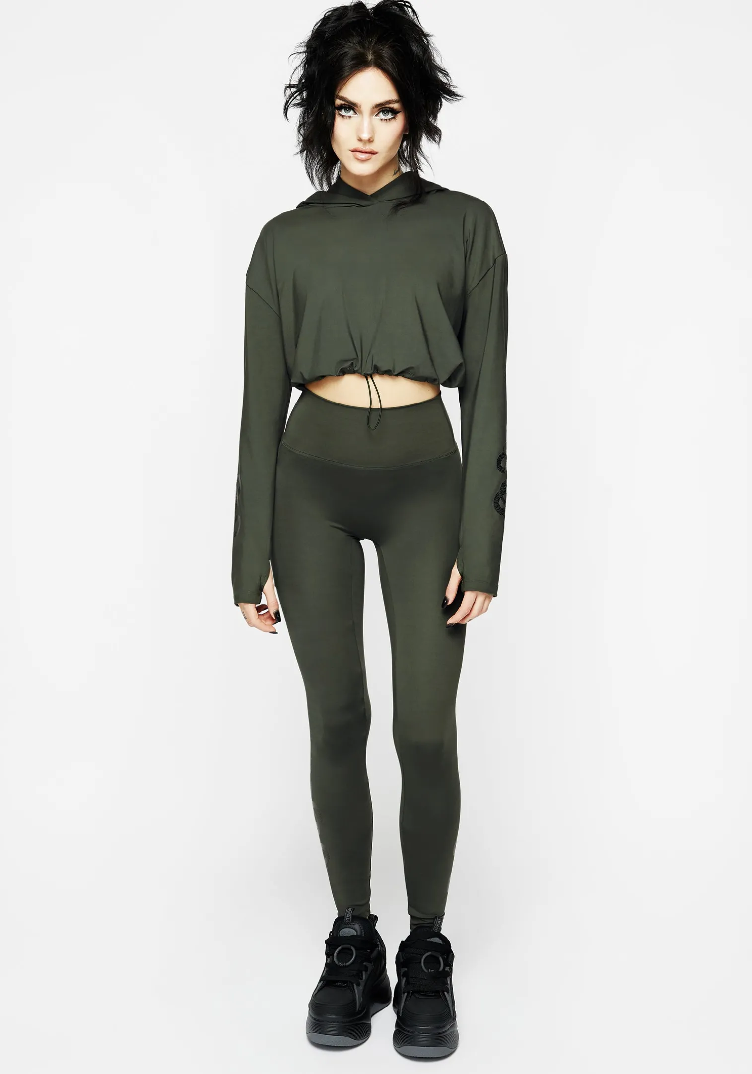 Venin Snake Athleisure Crop Hoody