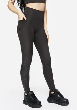 Venin Snake Athleisure Leggings - Charcoal