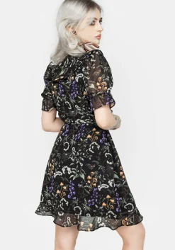 Vesna Chiffon Mini Wrap Dress