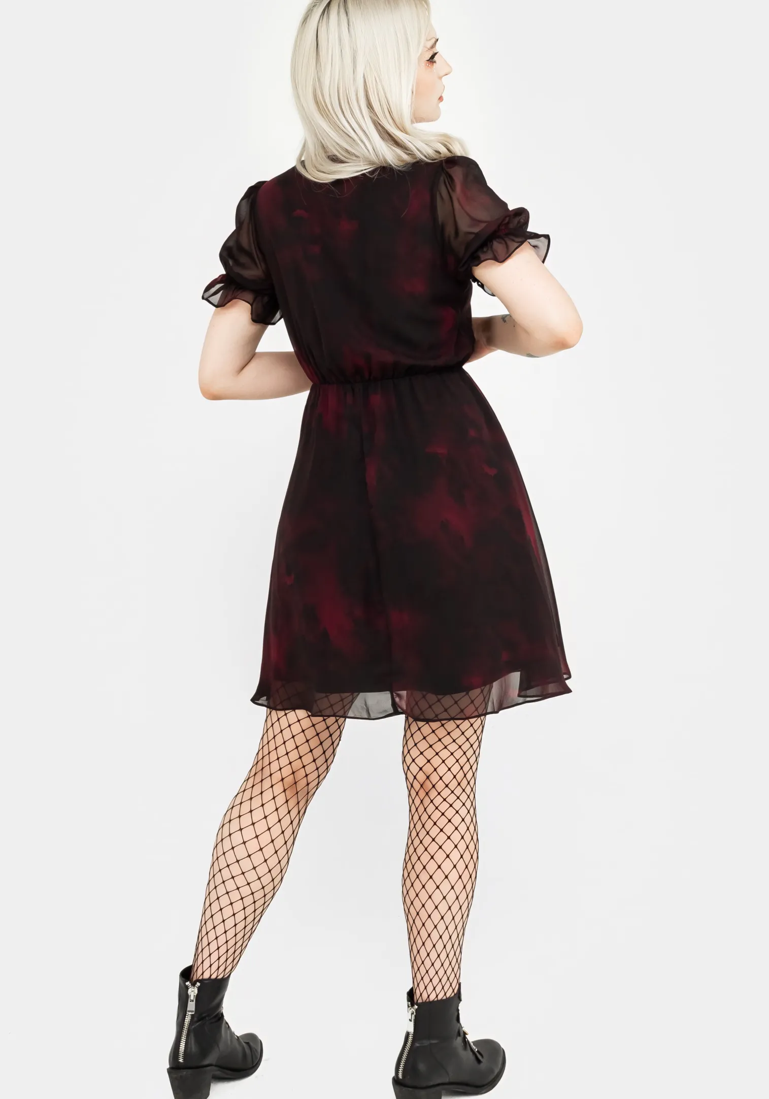 Vesta Chiffon Ruffle Mini Dress