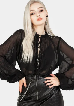 Villain Textured Blouse