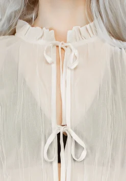 Villain Textured Blouse - White