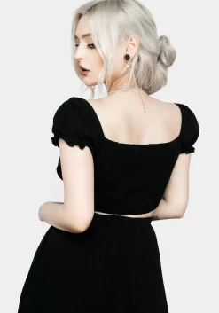 Vine Textured Crop Top