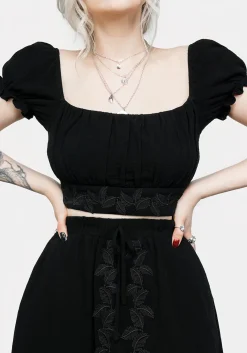 Vine Textured Crop Top