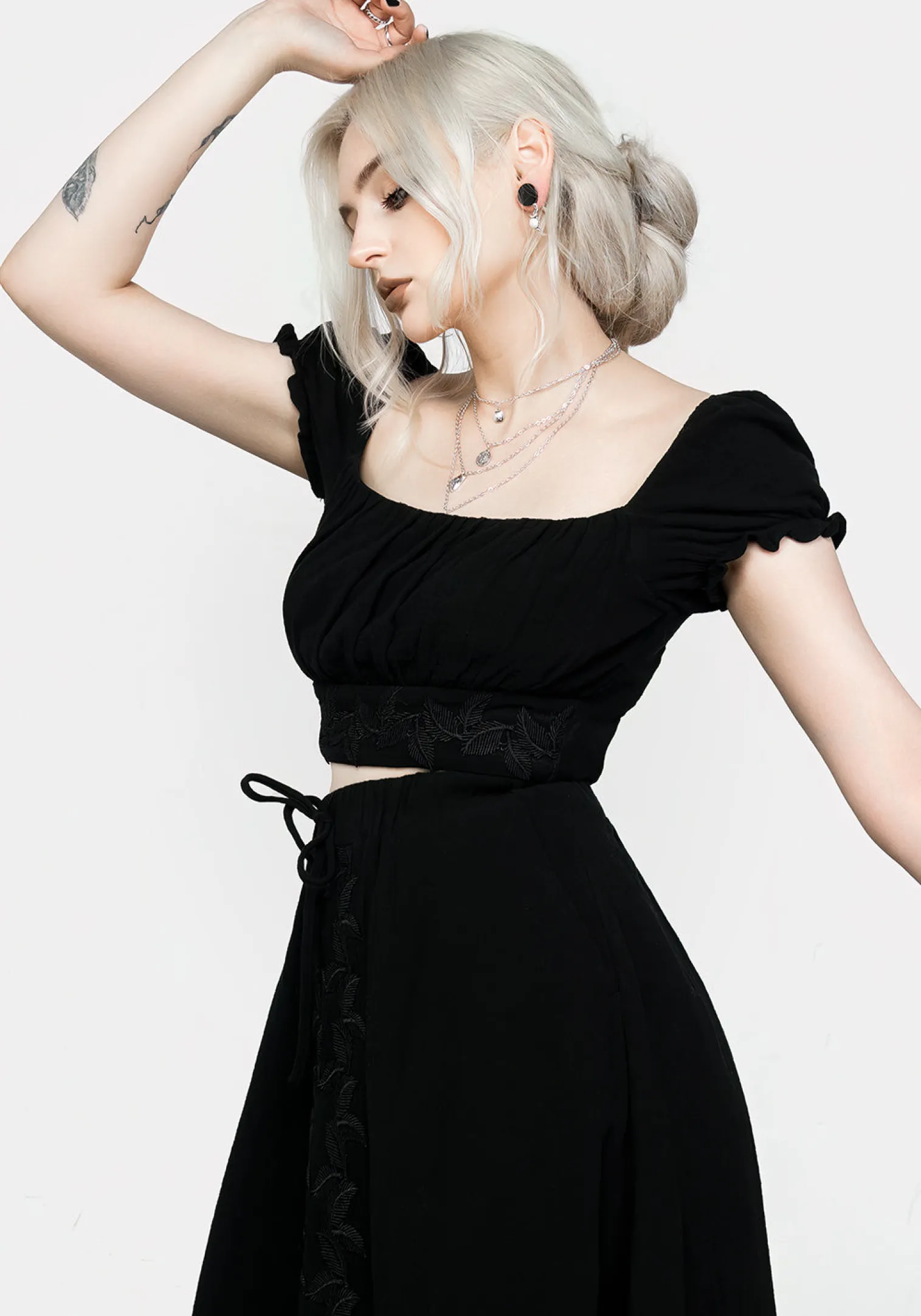 Vine Textured Crop Top