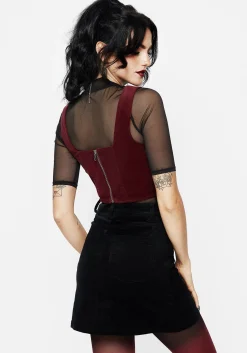 Webcatcher Embroidered Corset Top