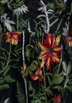 Wildflower Embroidered Mesh Mini Dress