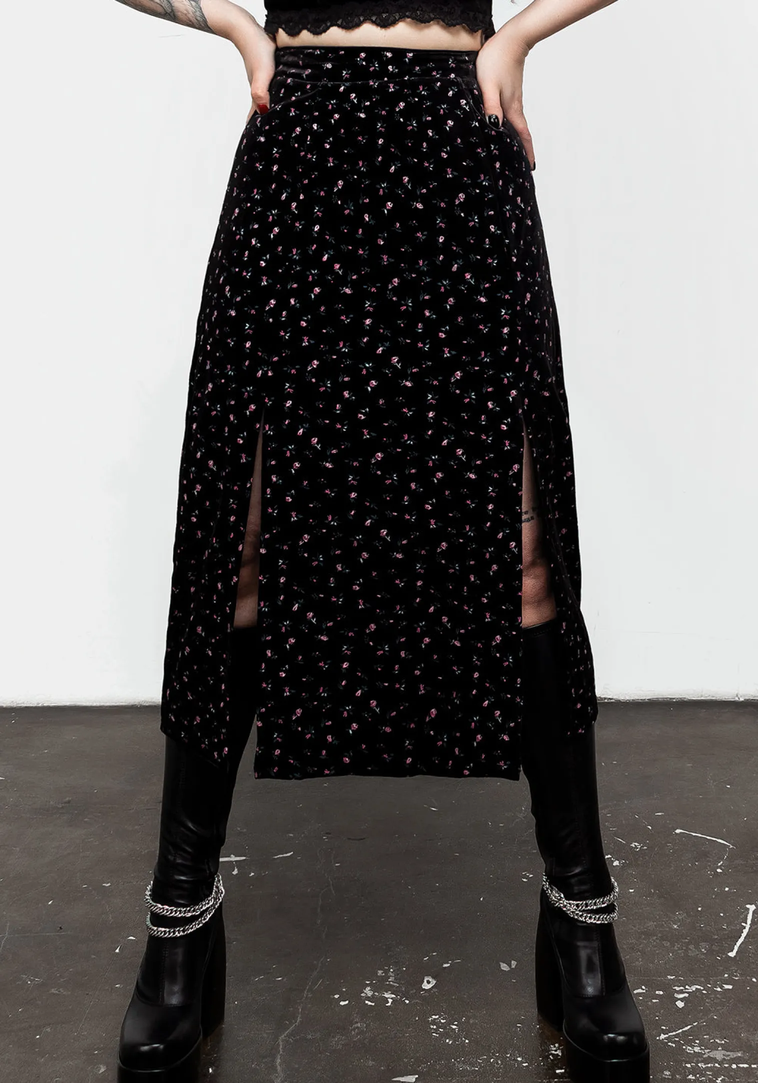 Woe Midi Split Skirt
