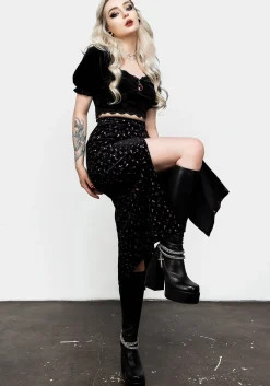 Woe Midi Split Skirt