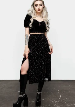 Woe Midi Split Skirt