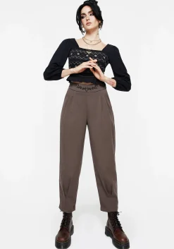 Woodruff Embroidered Balloon Leg Trouser