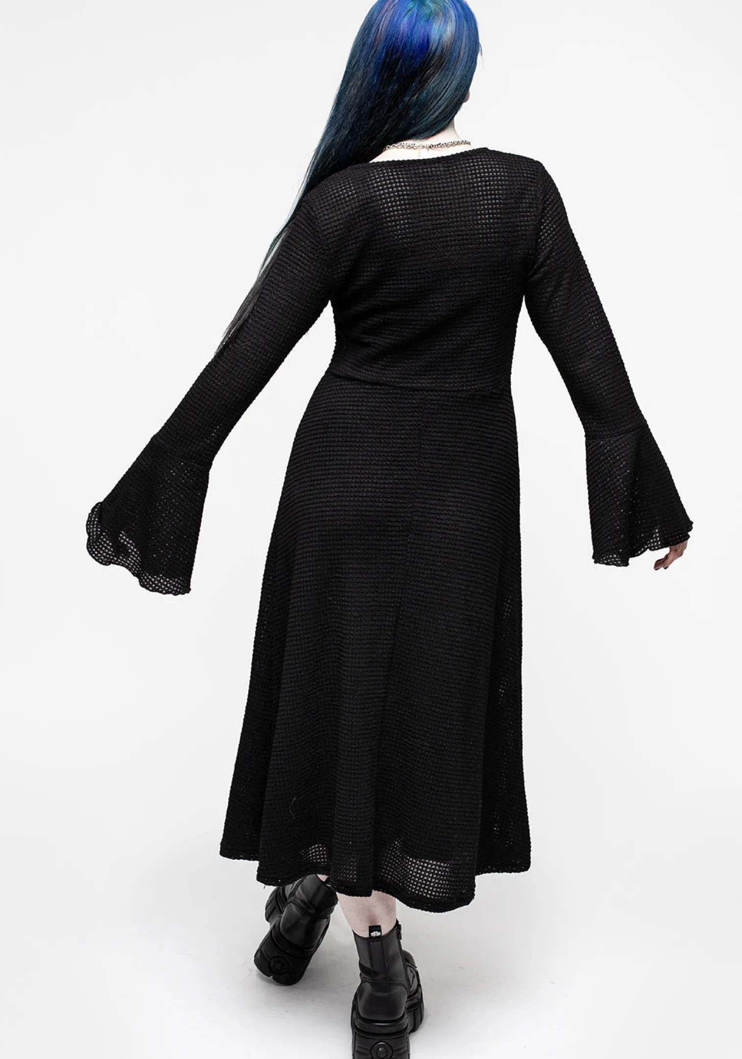 Xana Textured Tie Front Long Cardigan