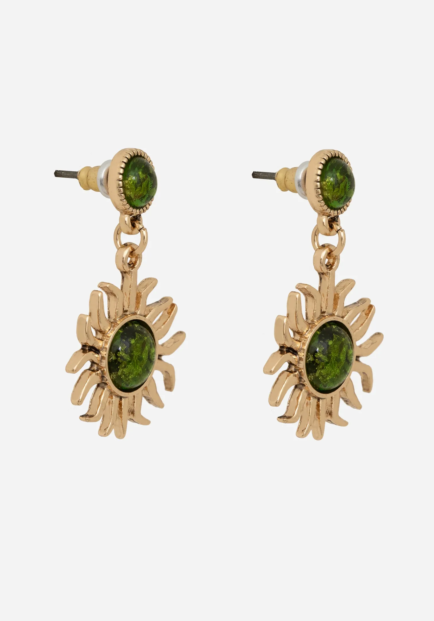 Xanthe Pressed Algae Sun Drop Earrings