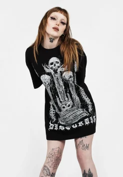 Xenomort Short Sleeve T Shirt Dress