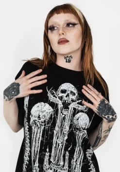 Xenomort Short Sleeve T Shirt Dress