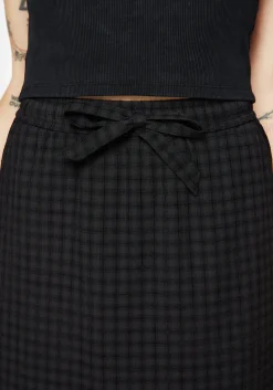 Ziggy Check Midi Skirt