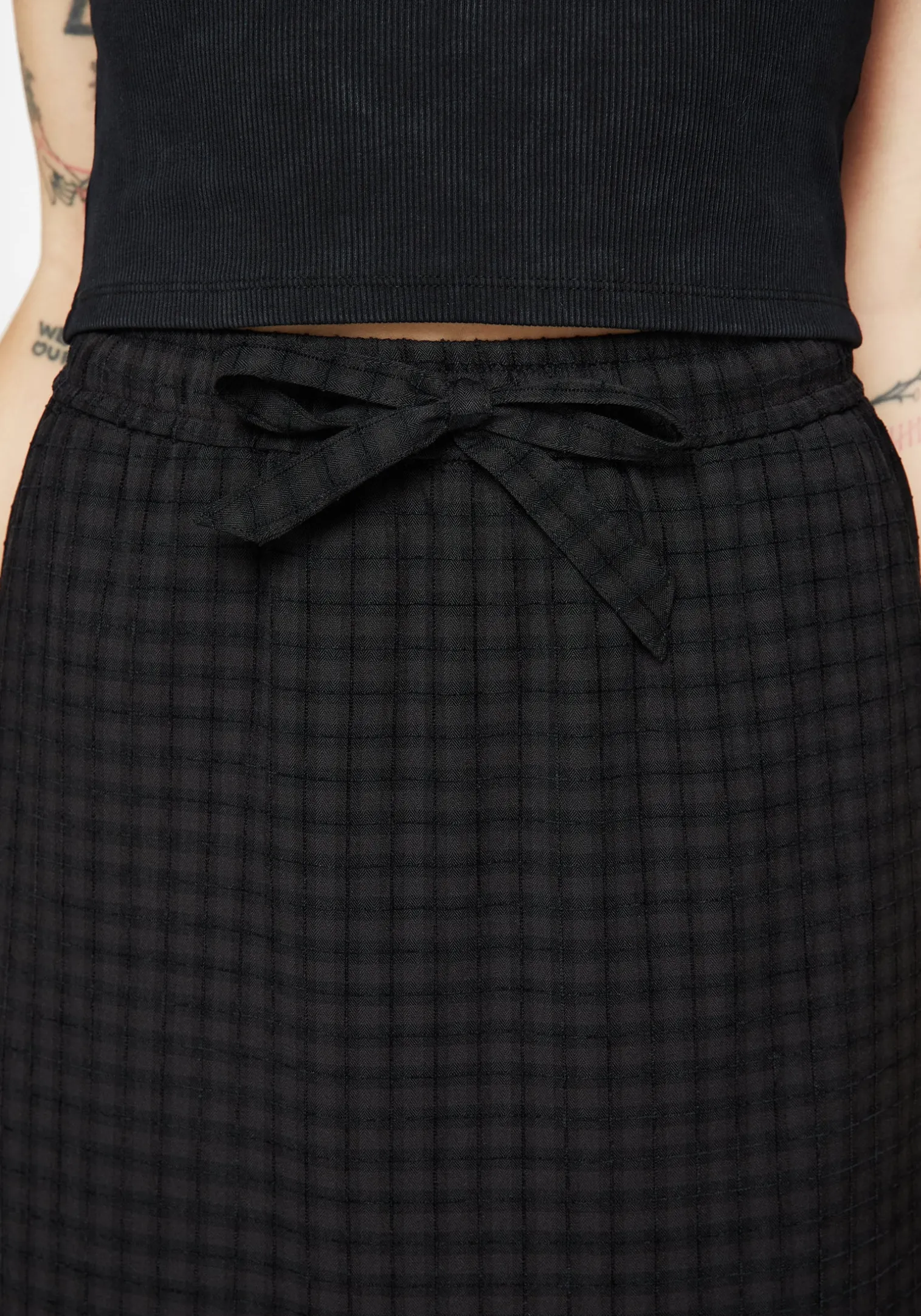 Ziggy Check Midi Skirt