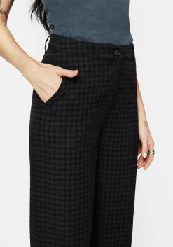 Ziggy Check Straight Leg Trousers