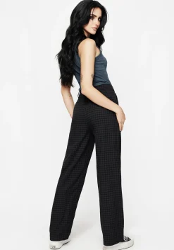 Ziggy Check Straight Leg Trousers