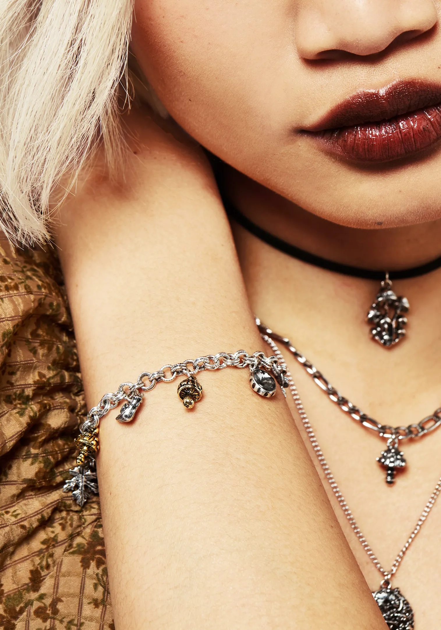 Zinnia Charm Bracelet
