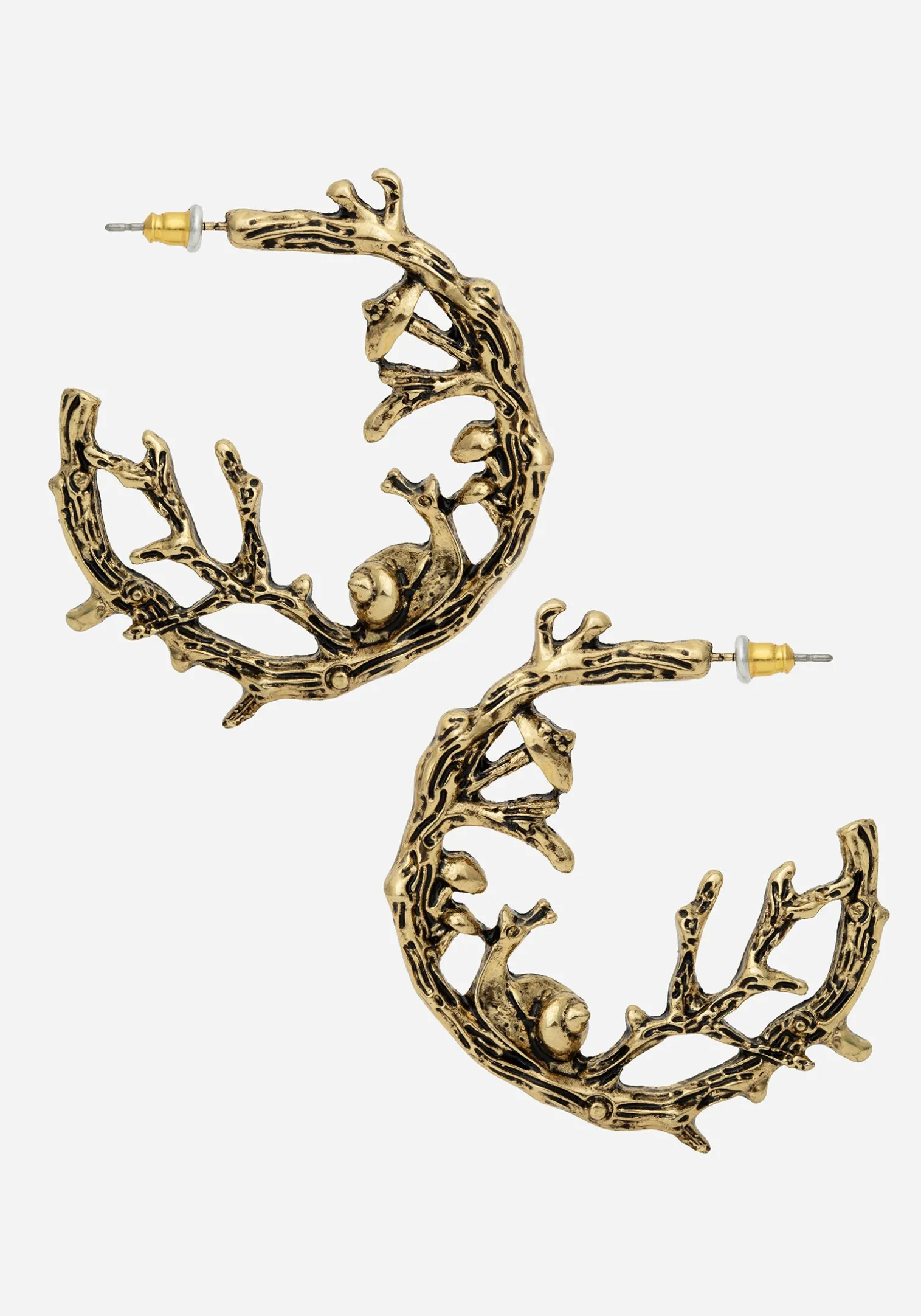 Zinnia Hoop Earring - Gold