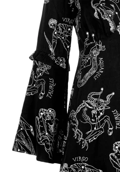 Zodiac Flare Sleeve Mini Dress