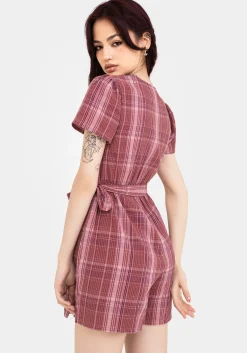 Zorina Cotton Tie Wrap Playsuit