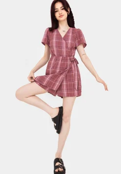 Zorina Cotton Tie Wrap Playsuit