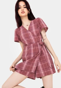 Zorina Cotton Tie Wrap Playsuit